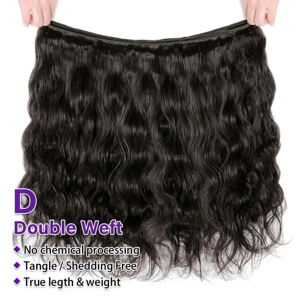Brazilian Human Hair Bundles 18 20 22 Inch Body Wave 3 Bundles Human Hair 300gm